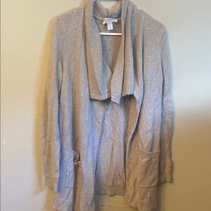 Motherhood Beige Open-Front Cardigan (Bin W)